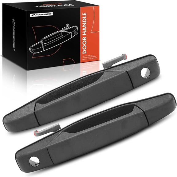A-Premium Outside Exterior Door Handles with Keyhole Compatible with 2007 2008 2009 2010 2011 2012 2013 2014 Chevy Silverado GMC Sierra 1500 2500HD 3500HD, 2-PC Set, Front Driver & Passenger Side