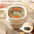 thumbnail image 5 of Historyli Portable Washer, 13L, with 3 Cleaning Modes, Mini Washing Machine, Beige, 5 of 7