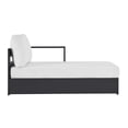 thumbnail image 3 of Modular Lounge Chair Chaise, Gray White, Aluminum Metal, Outdoor Patio Balcony Cafe Bistro Garden Hospitality Restaurant, Modern Contemporary HB36562, 3 of 9