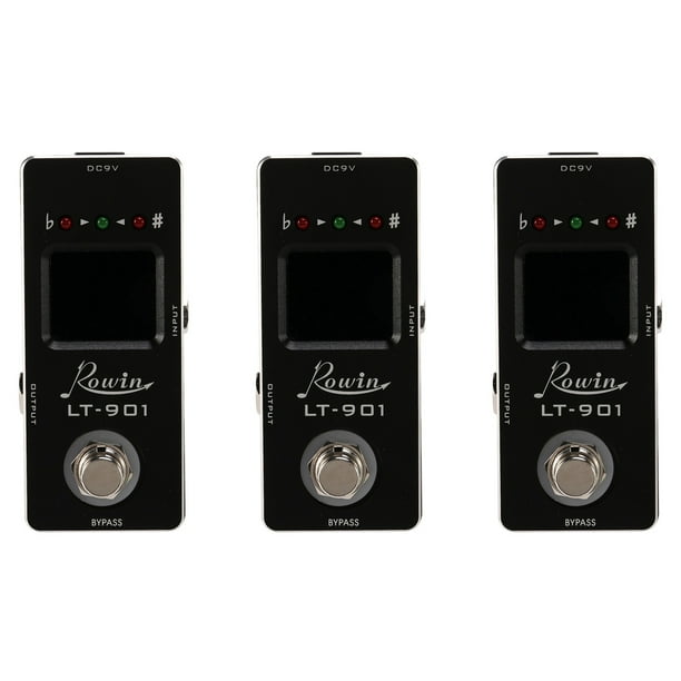 3X -901 Pedal de Efecto de Mini Cromático Verdadero Bypass Pantalla Lcd Pedal Digital