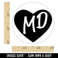 thumbnail image 2 of MD Maryland State in Heart Self-Inking Rubber Stamp Ink Stamper - Yellow Ink - Small 3/4 Inch, 2 of 7