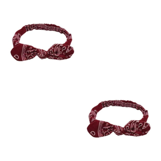 Redempat Stylish Hairband With Sweat Absorbent Features Stay Fresh And Fashionable Wine Red 2Set
