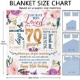 thumbnail image 2 of 70th Birthday Gifts Women Blanket 50*60, Happy 70th Birthday Gift Ideas, 70th Birthday Decorations, Gifts for Women Turning 70, Gifts for 70-Year-Old, Best Birthday Present 1954 Throw Blanket, 2 of 5
