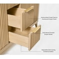 thumbnail image 4 of Turlington 60 in. Bath Vanity in Oak with White Quartz Top and Undermount Basin, 4 of 6