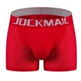 thumbnail image 2 of JOCKMAIL Mens Underwear Boxer Mens Padded Boxers Shorts Mesh Breathable Hips Enhancing Mens Boxers with Removable Cup, 2 of 3