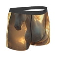 thumbnail image 2 of Rateoe Golden Winged White Horse Mens Boxer Briefs Poly Spandex Performance Boxer Briefs Underwear Hem Boxer Briefs - Small, 2 of 8