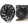 thumbnail image 3 of Automotive Electric Cooling Fan, Electric Radiator Cooling Assembly 12 Inch Universal Car Slim Push Pull Electric Engine Cooling Fan Replacement 12V with Mounting Accessory Kit, 3 of 7