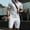 White, variant on BLTIBY Men Summer Sets Outfits 2 Piece Waffle Button down Lapel Shirts and Shorts Tracksuits Soft Resort Wear White XL