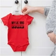 thumbnail image 5 of My Lil Bro Rocks Cute Brother Romper Boys or Girls Infant Baby Brisco Brands 12M, 5 of 6