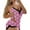 ZA-Pink, variant on Womens Pajama Sets Leopard Print Sling Sleeveless Top and Shorts Set Two Piece Hot Pink Womens Loungewear Set L
