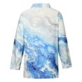 thumbnail image 5 of Chemise Boutonnée pour Femmes à Col, Manches Longues, Blouse Tendance à Imprimé Floral, Décontractée et Ample, Tunique d'Automne pour Sorties, 5 of 5