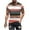Multicolor, variant on ZCFZJW Big and Tall Regular Fit Workout T-Shirts for Men Trendy Summer Short Sleeve Striped Color Block Print Crew Neck Basic Tees Shirt Tops Khaki XL