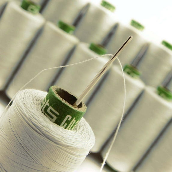 Wholesale Hand Machine 20 Pcs Beige Polyester Thread New Spool Quilting Sewing