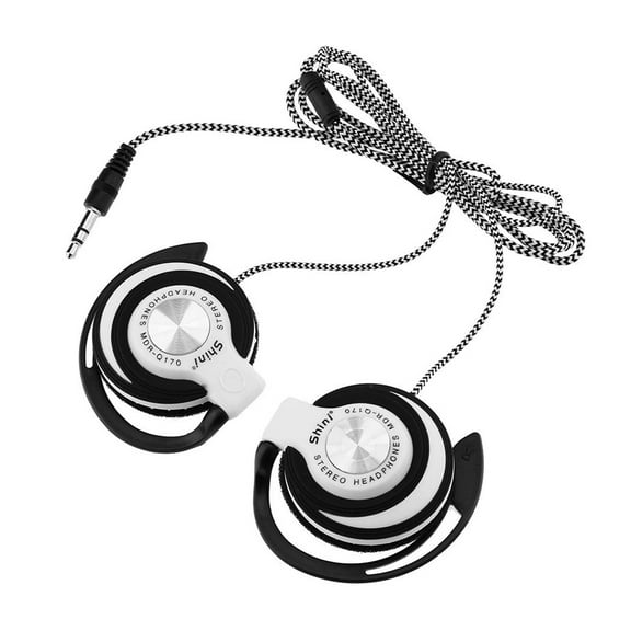 Universal 3.5mm Plug Wired Clip On Ear Sports Earphone Heavy Bass Headphone