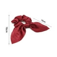 thumbnail image 5 of MSJUHEG Satin Scrunchies,Pearl Hair Tie,Hair Scarf Scrunchies,Pearl Bows,Long Bow,Scrunchie 1pc Holder Ties Hair Ponytail Bunny Satin Hair Ear for Headband A One Size, 5 of 5