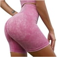 thumbnail image 2 of Shorts pour Femmes Pantalons pour Femmes Mode Décontractée Musculation Course Yoga Shorts Couleur Unie, 2 of 4