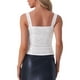 thumbnail image 3 of INSPIRAR CHIC Top de Tirantes para Mujeres con Lentejuelas Brillantes Sin Mangas Corset Top M Plata, 3 of 6