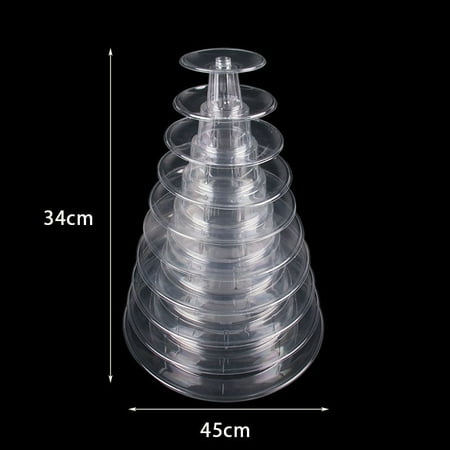 

4/6/10 Tiers Round Macaron Tower Stand Desserts Display Rack Cupcake Tree Stands Tray For Wedding Birthday Cake Decorating Tools