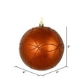 thumbnail image 3 of Vickerman 4" Copper Candy Finish Ornament with Circle Glitter Pattern, 4 per Bag, 3 of 4