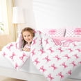 thumbnail image 2 of Feelyou Bow Letter I Twin Comforter Sets, Cute Princess Bedding Set, 2-Piece, 2 of 6