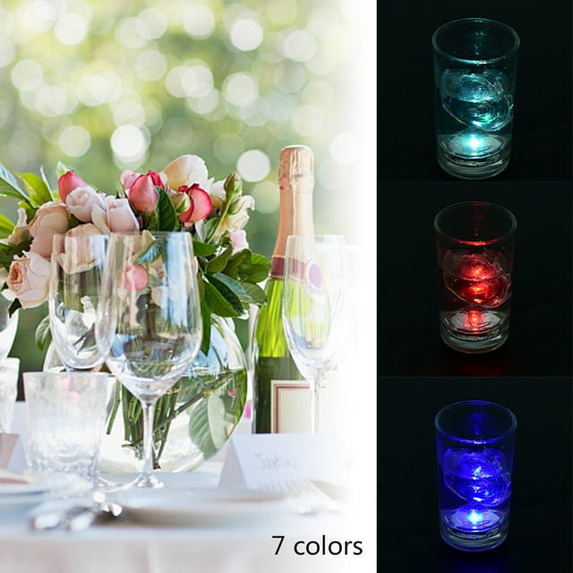 Facile à Utiliser, Glaçons LED, Glace LED Durable Coloré, pour des Événements Festifs pour le Mariage