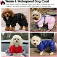 thumbnail image 4 of TELOLY Dog Coat, Waterproof Dog Jacket for Winter, Fullbody Dog Coats Snowsuit, Windproof Puppy Down Jacket Coat, Fleece Winter Vest for Dogs, Cold Weather Dog Coats for Small Dogs, 4 of 7