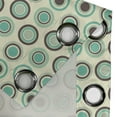 thumbnail image 3 of Ambesonne Retro Grommet Curtain Single Panel, Polka Dot Pastel Pattern, 50"x60", Dark Taupe Mint Green, 3 of 5