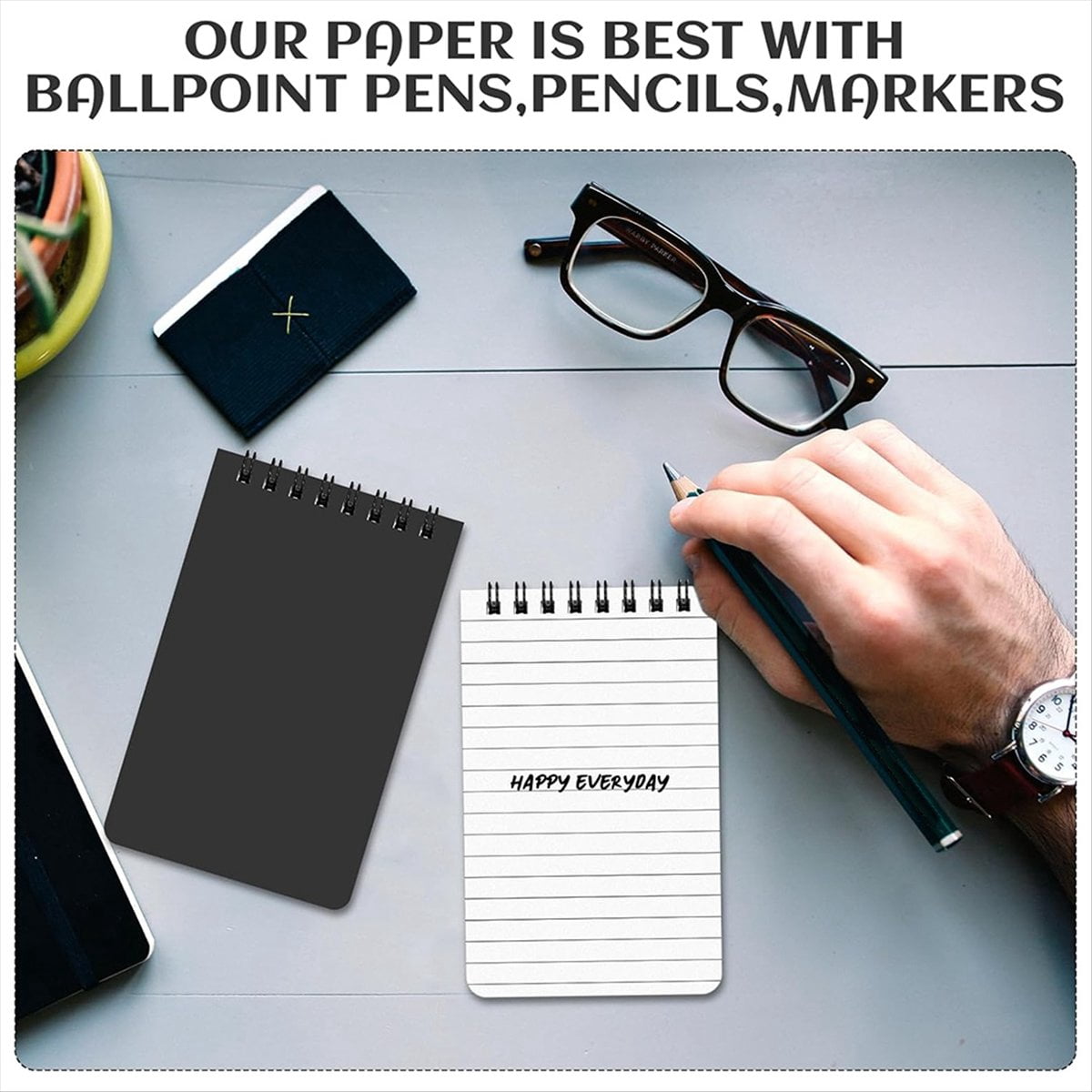 16PCS Waterproof Notebook 3x5 All-Weather Spiral Pocket Notepad Write in the Rain Waterproof Notepad