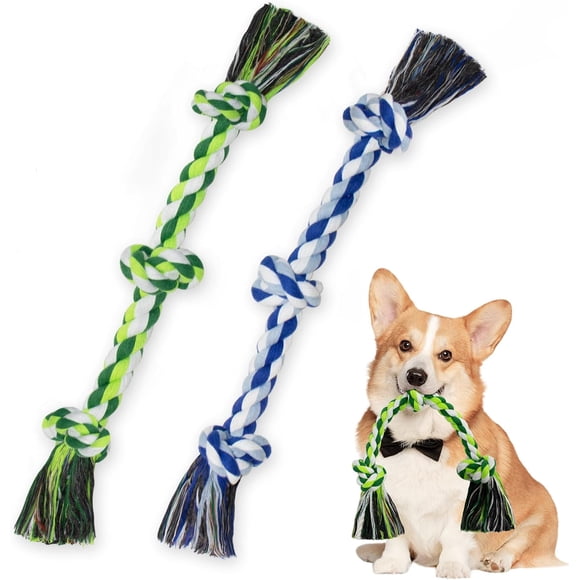Juguetes de nudos para mascotas para perros pequeños, juguetes de nudos para perros, cuerda para la dentición
