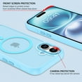 thumbnail image 7 of GAOBAO Magnetic for iPhone 16 Case, Compatible with MagSafe, Drop Protection Slim Translucent Matte Shockproof with Anti-Fingerprint Phone Case, Blue, 7 of 7