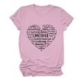 thumbnail image 2 of YHAJDS Summer Tops for Women Blouses Dressy Casual Mother's Day Print Round Neck Loose Spring Blouse, 2 of 5