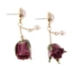 thumbnail image 5 of 1 Par de de Flores Reales Cubiertos de Resina, Colgantes de Flores Secas Naturales, Pendientes de Gota, para Mujer, Joyería en 3 Color UNA Macarena pendientes de flor de rosa cuelgan, 5 of 8