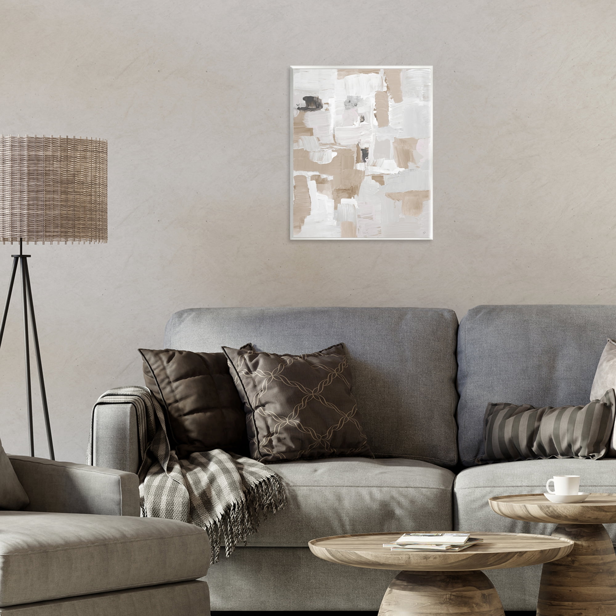 Stupell Industries Beige & White Peace Wall Plaque Art, design by Lanie Loreth