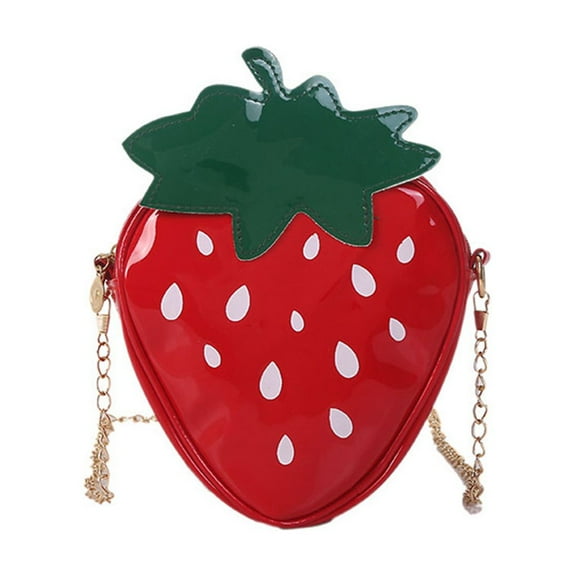 Pineapple Strawberry Shape Shoulder Chain Crossbody Bag for Women Satc