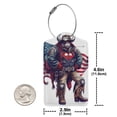 thumbnail image 4 of Cauagu Cool Patriotic Buffalo Cowboy Print Luggage Tags,Leather Luggage Tags for Suitcases Personalized Travel Tag Privacy Protection Bag Tags Travel Essentials-4 PCS, 4 of 5