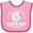Pink and Fuchsia, variant on Inktastic Siesta Key Florida Beach Vacation Boys or Girls Baby Bib