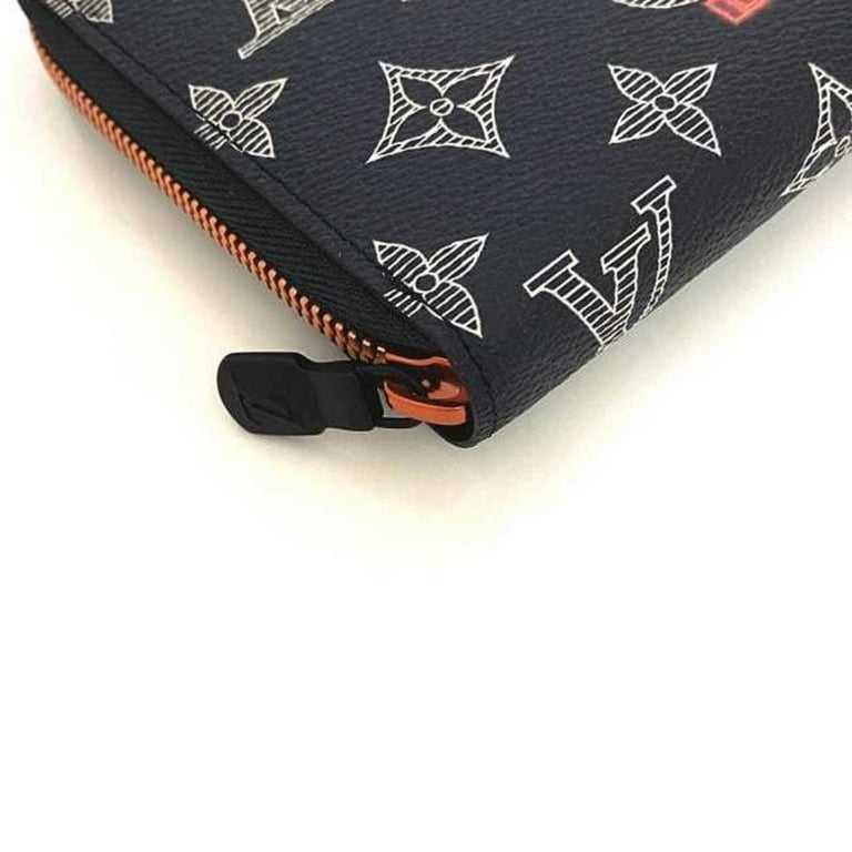 Pre-Owned Louis Vuitton Long Wallet Zippy Organizer Navy Neon Red Monogram  Ink Upside Down M62931 Canvas CA2118 LOUIS VUITTON Kim Jones Collaboration  Limited Round (Good) 