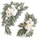 thumbnail image 2 of Ramo de flores artificiales para respaldo de silla | Decoración de escalera para mesa de boda | Enredaderas de tela realistas | Arreglo floral elegante y reutilizable | Perfecto para bodas, fiestas,, 2 of 6