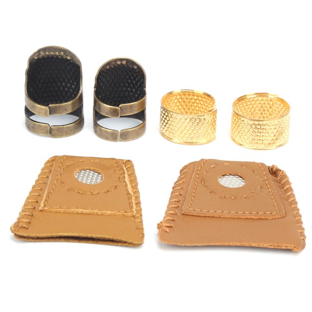 Shield Ring, Metal Copper Sewing Thimble Finger Protector Sewing Thimble Brass Sewing Quilting Craft Reusable For Sewing Retro Hand Working