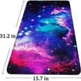 thumbnail image 2 of Galactic Blue Extended Gaming Mouse Pad 31.5x15.7 Inch Durable NonSlip Natural Rubber Base, Waterproof Computer Keyboard Pad Mat for Esports Pros, Gamer, Desktop, Office, Home, 2 of 6