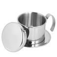 thumbnail image 4 of Stainless Steel Coffee Drip Filters, Portable Single Cup Coffee Maker Pot with Handle and Lids Coffee Drip Brewer for Home Kitchen Office Outdoor Camping, 4 of 7