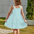thumbnail image 3 of Moocorvic Girl Dresses Summer Casual Sleeveless Button Down Swing Flowy Tiered Sundress with Pockets, 3 of 9