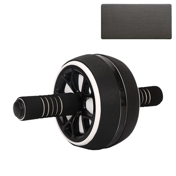 Rodillo de rueda para abdominales, equipo de ejercicio en casa para hombres y mujeres, mango de espuma antideslizante, rodillera, fortalecedor muscular central.