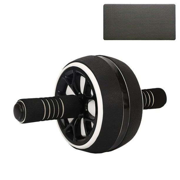 Rodillo de rueda para abdominales, equipo de ejercicio en casa para hombres y mujeres, mango de espuma antideslizante, rodillera, fortalecedor muscular central.