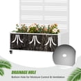 thumbnail image 6 of MAYEERTY 5 Panels Outdoor Metal Planter Box, Durable Weather-Resistant Planter, Decorative Metal Flower Box for Patio, Balcony, Garden, 6 of 8