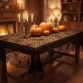 thumbnail image 5 of Cififendec Halloween Spiderweb Lace Tablecloth, 71.7"×54", Polyester Spider Web Mesh Table Cover for Horror Themed Dinner Spooky Party Dining Table Decor, 5 of 8
