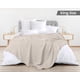 thumbnail image 2 of Colcha Utopia para ropa de cama tipo gofre, 100% algodón, 300 g/m², color caqui king, 2 of 8