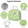 thumbnail image 4 of Flower Lunch Bag for Women Men Reusable Insulated Lunch Bags, Leakproof Cooler Food Lunch Tote Bag, Large Capacity Lunch Box for Work School Travel Picnic, 4 of 7