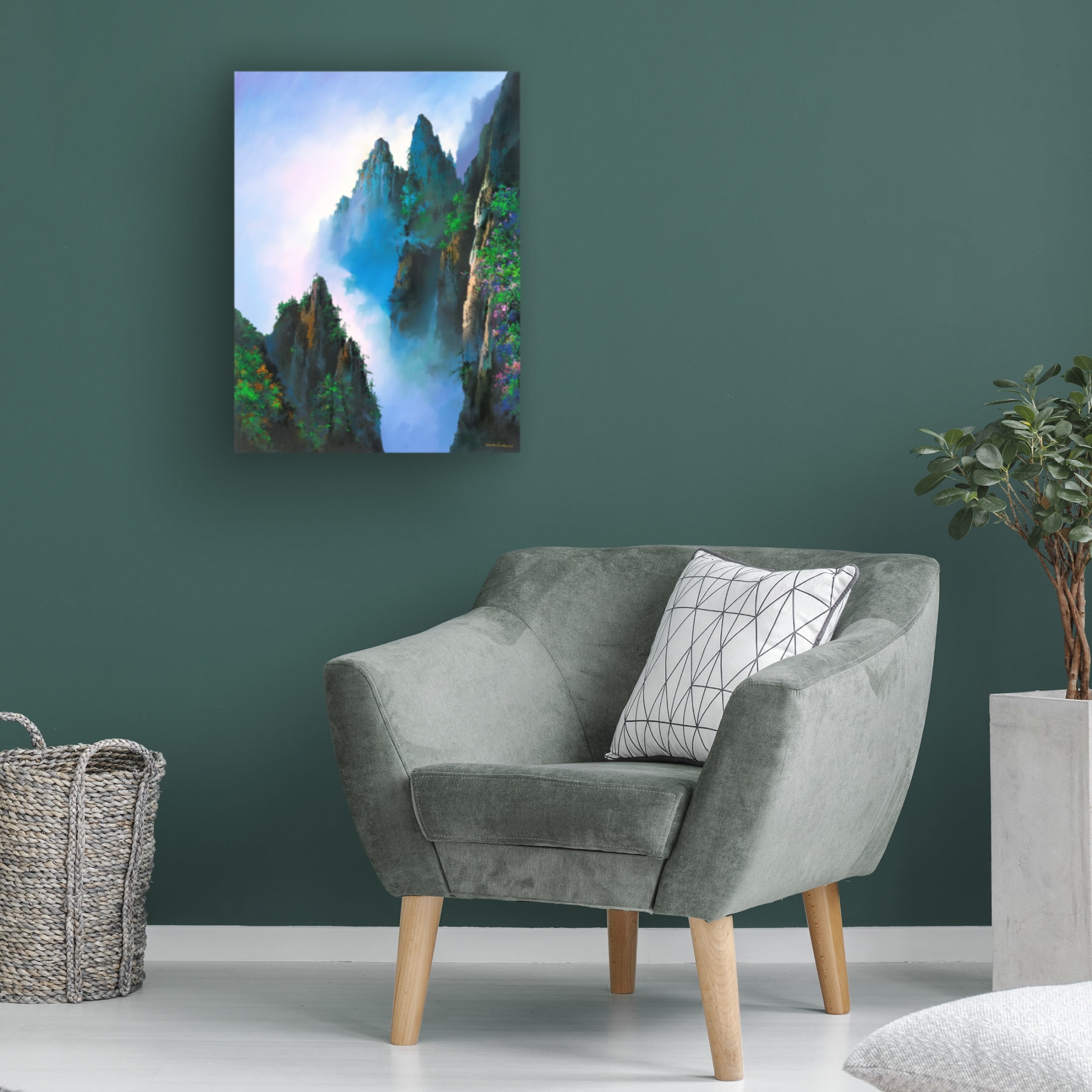 Canvas Wall Art - Thomas Leung 'The Beauty Of HuangShan' Wall Art for Living Room, Bedroom, or Office Décor by Trademark Fine Art - 14 x 19 Inches