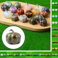 thumbnail image 1 of Xihbxyly Calabaza En Miniatura Hecha a Mano, Hecha de Piedra de Cristal Natural, Decoración de Mesa para Halloween y Acción de Gracias, Decoración Otoñal para El Hogar, Ideal para Regalar, Tamaño 30, 1 of 1
